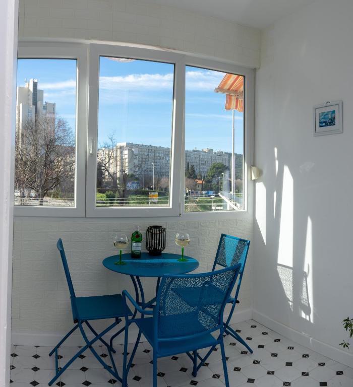 Balkón alebo terasa v ubytovaní Blue Mile Apartman Split
