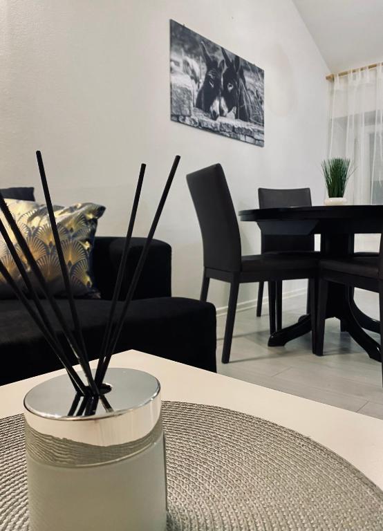 Posezení v ubytování Apartment Beshtie