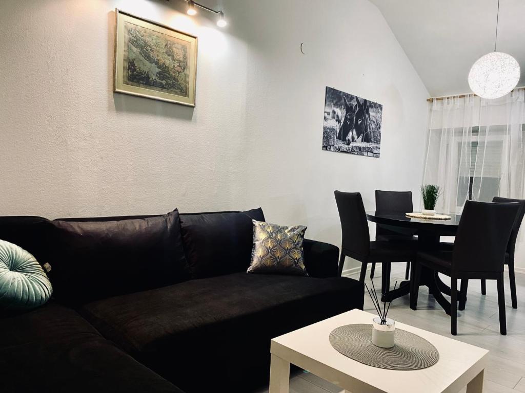 Posezení v ubytování Apartment Beshtie