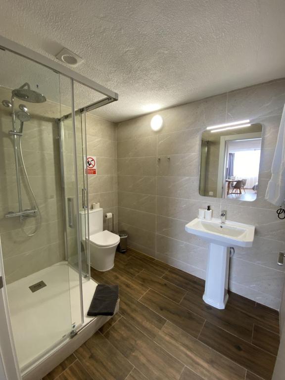 Koupelna v ubytování El Patio Hostal