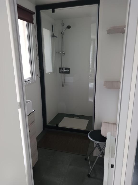 Kúpeľňa v ubytovaní Mobil home 4-6 places St brėvin les pins 44