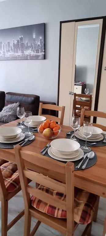 Posezení v ubytování Apartament Kamień Pomorski