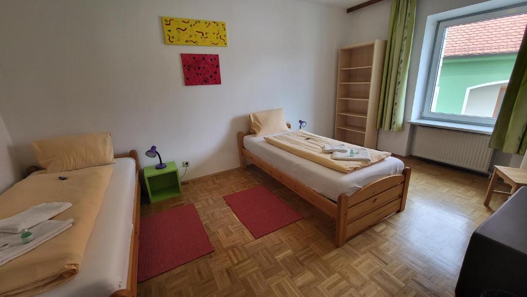 Postel nebo postele na pokoji v ubytování Gasthof Moser