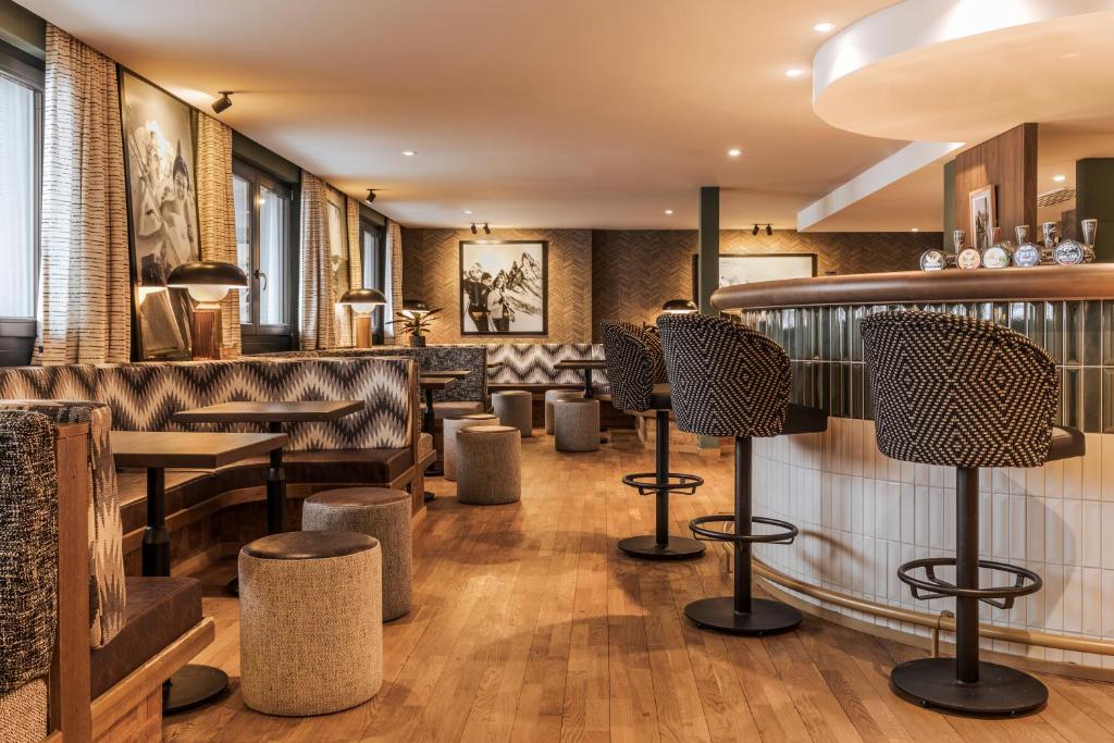 Posezení v ubytování Hotel Valaisia Crans Montana, a Faern Collection Resort