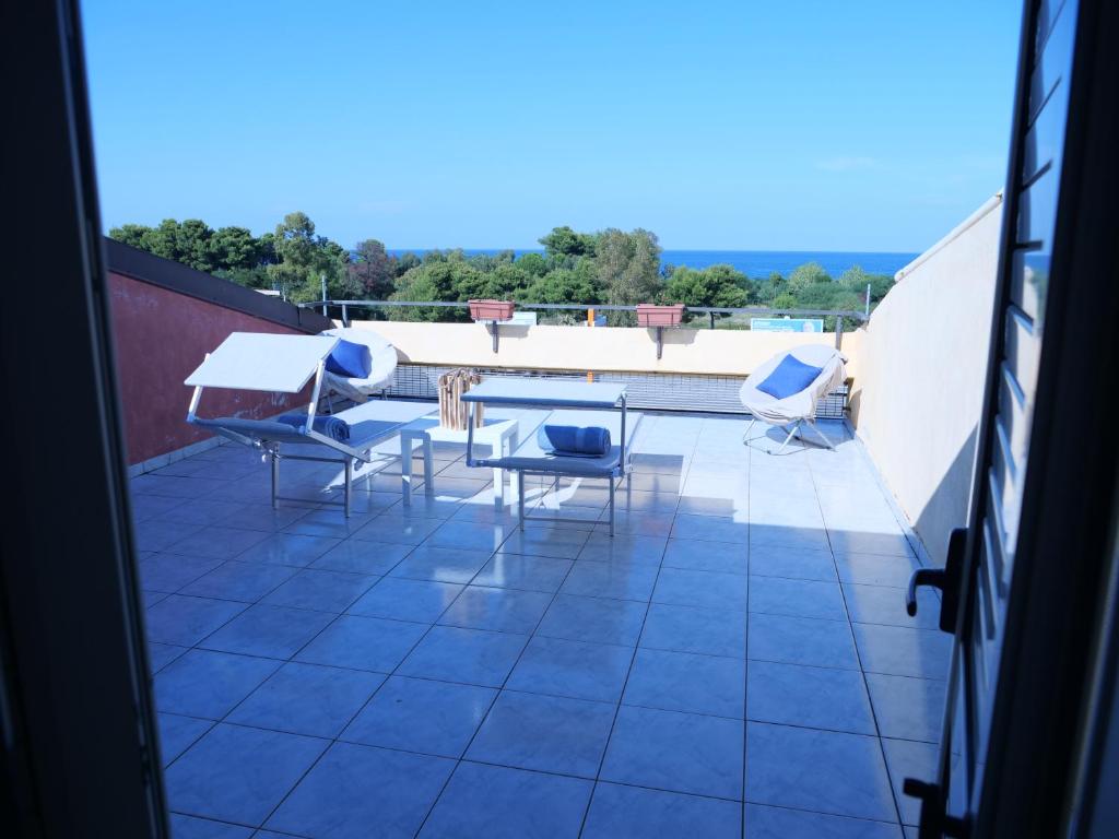 Balkón alebo terasa v ubytovaní Grand Hostel Calabria