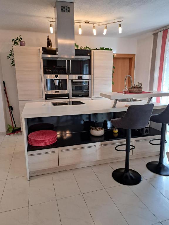 Kuchyň nebo kuchyňský kout v ubytování Appartement Fortuna