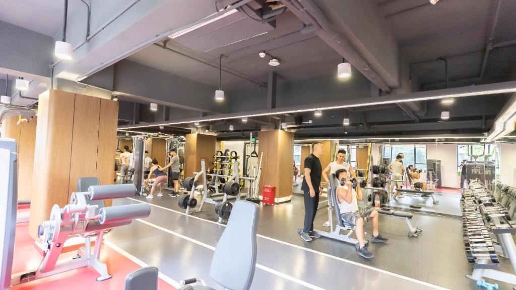Fitness centrum a/nebo fitness zařízení v ubytování Guangzhou Shi Liu Hotel
