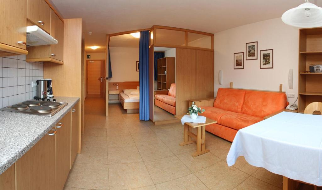 Kuchyň nebo kuchyňský kout v ubytování Residence Sonneck