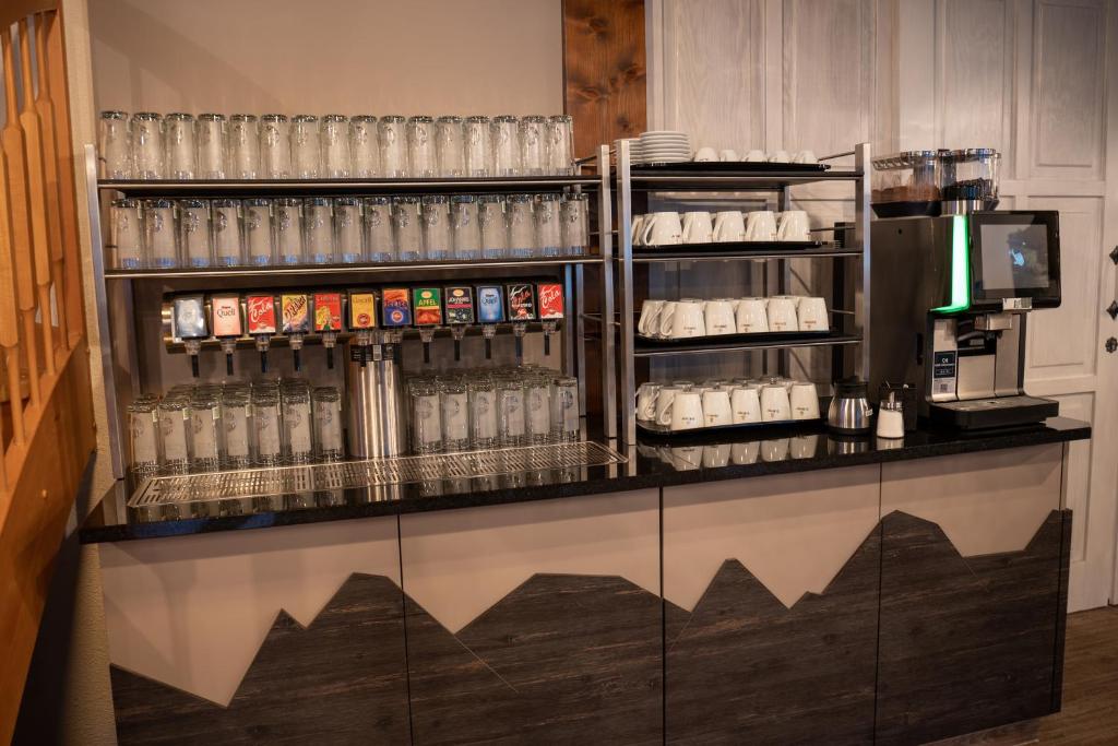 Set per la preparazione di tè e caffè presso Hotel Thüringenschanze