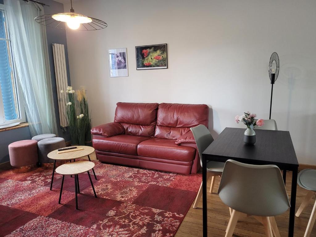 Posezení v ubytování Appartements CDG JOIGNY