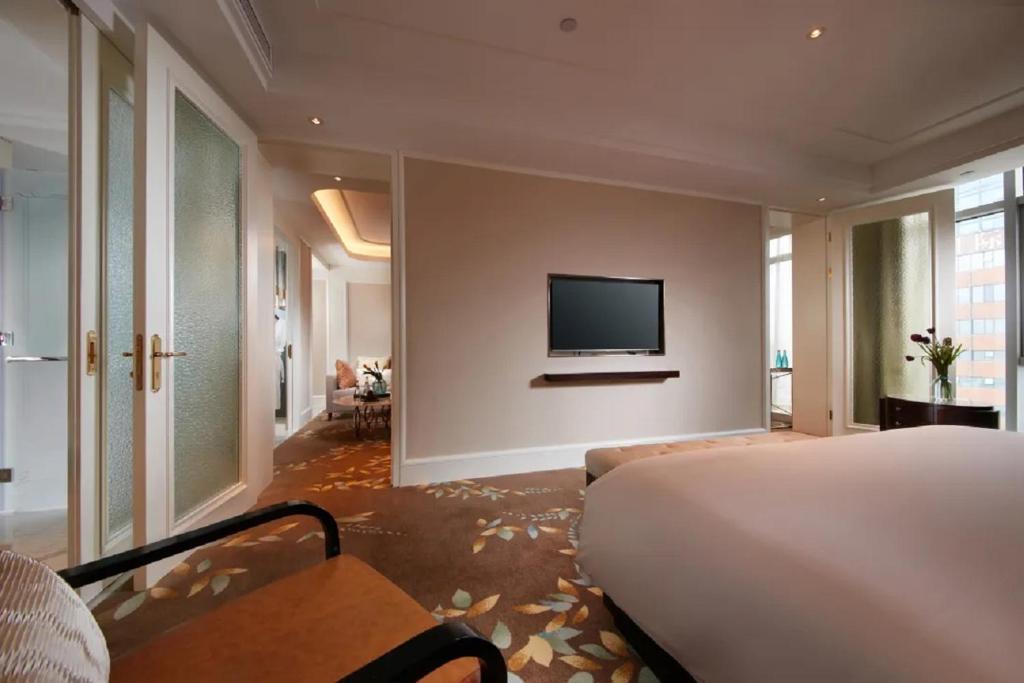 TV a/nebo společenská místnost v ubytování Wen Ling International Hotel
