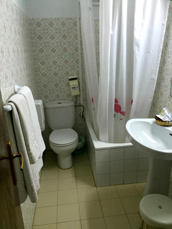 Kúpeľňa v ubytovaní Pensión Provenzal