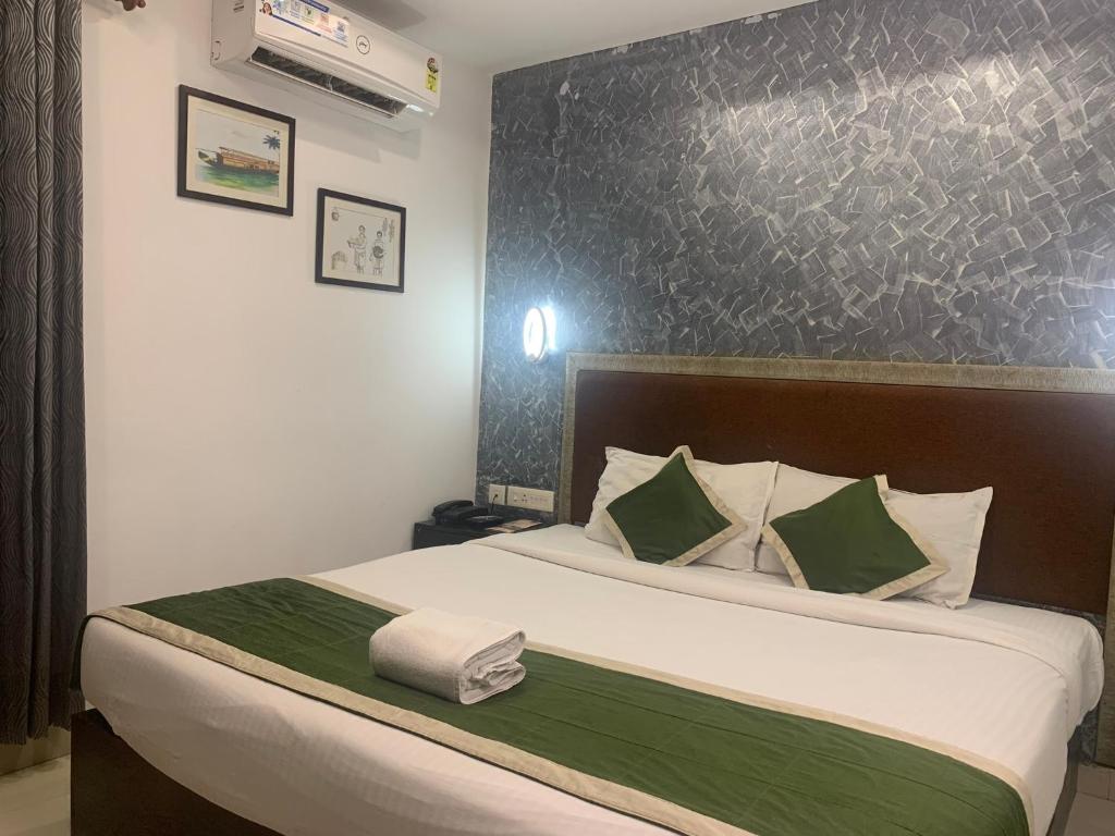 Postel nebo postele na pokoji v ubytování Hotel Greenlife