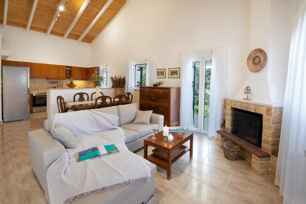 Kuchyň nebo kuchyňský kout v ubytování Vive Mar Paxos