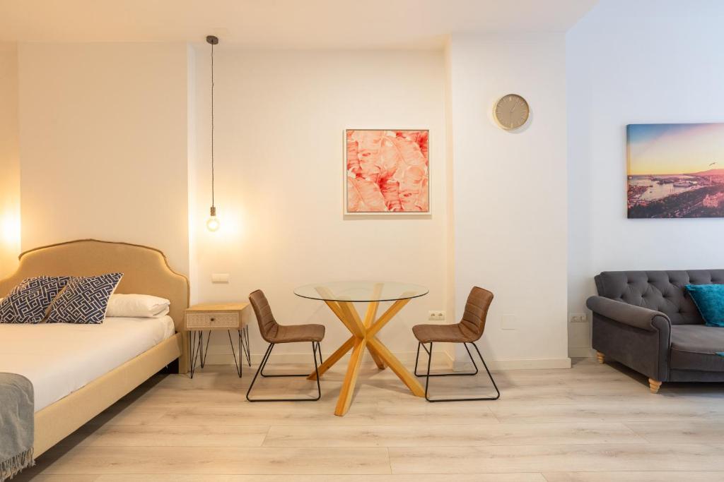 Posedenie v ubytovaní Urbe10 Plaza de la Constucion Premium Loft