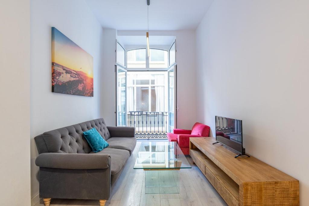 Posedenie v ubytovaní Urbe10 Plaza de la Constucion Premium Loft
