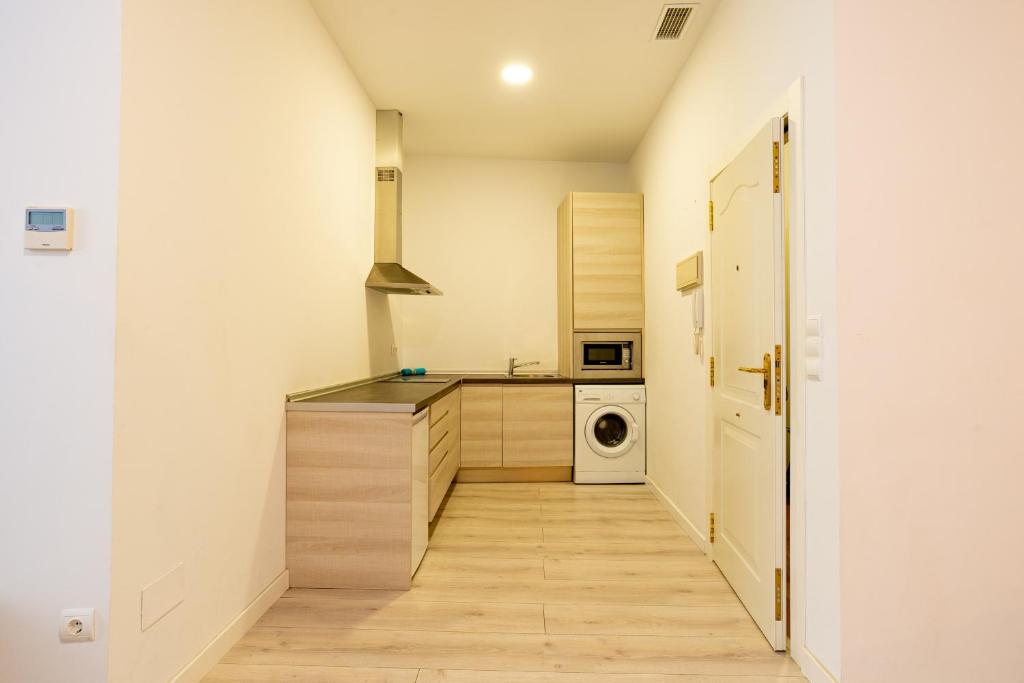 Kuchyňa alebo kuchynka v ubytovaní Urbe10 Plaza de la Constucion Premium Loft