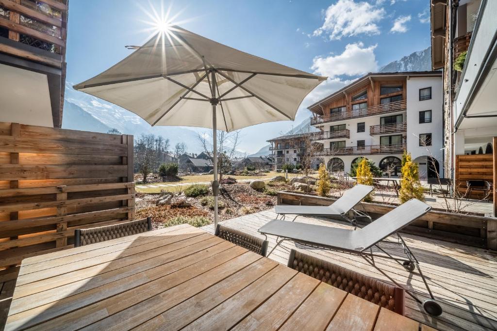 Balkón alebo terasa v ubytovaní Apartment Le Gui Chamonix - BY EMERALD STAY