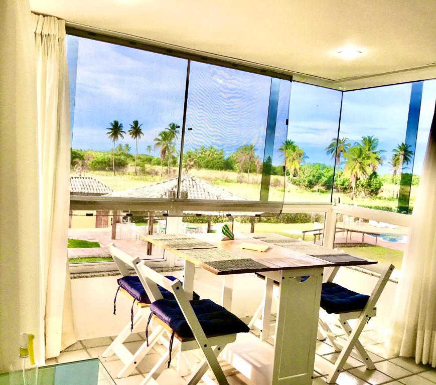 Restaurant o iba pang lugar na makakainan sa Condomínio Gavoa Resort - 2 quartos - BL D apt 209