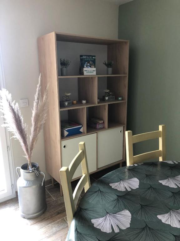 Posteľ alebo postele v izbe v ubytovaní Gîte T'ché Dédée
