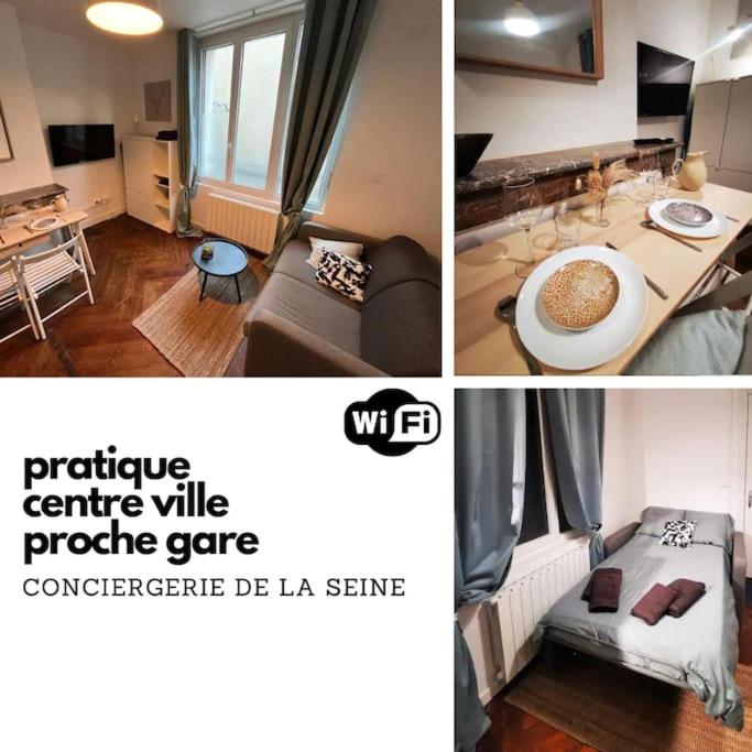 Fotografia z galérie ubytovania Proche gare - petit studio cosy v destinácii Rouen
