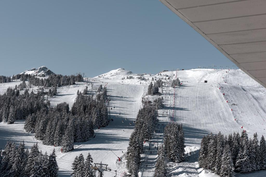 White 1921 Courchevel v zimě