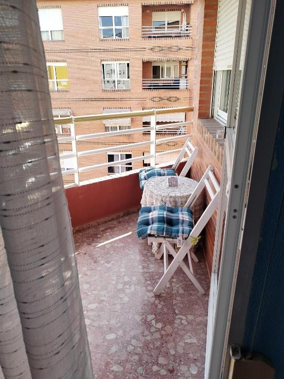 A balcony or terrace at Habitacion Azul