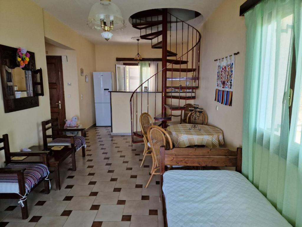 Kuchyň nebo kuchyňský kout v ubytování Atisis Apartments