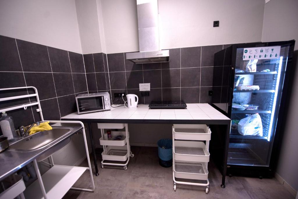 Kuchyň nebo kuchyňský kout v ubytování a&o Berlin Friedrichshain