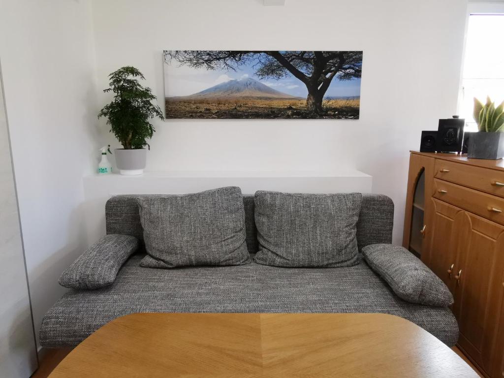 Posezení v ubytování Musashi Apartment 1