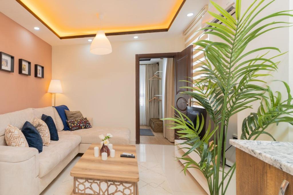 Posezení v ubytování Modern Well Appointed Flat in Antalya Muratpasa