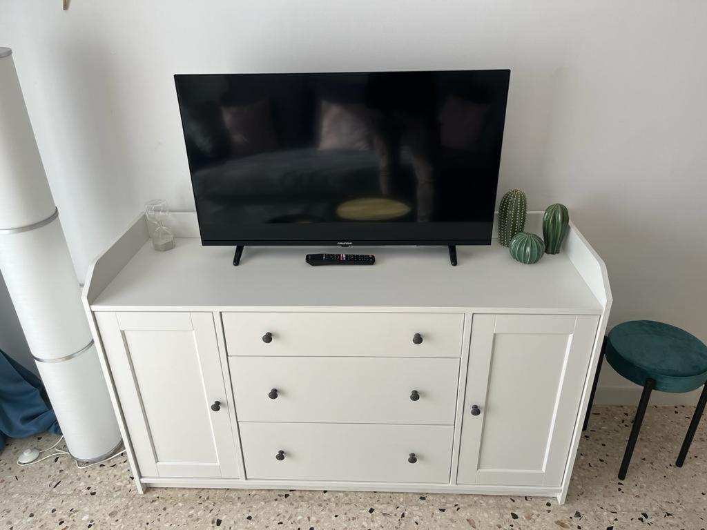 TV a/nebo společenská místnost v ubytování Moonlight Apartment