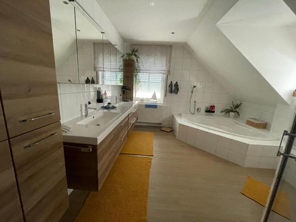 Koupelna v ubytování Ferienzimmer Claudia