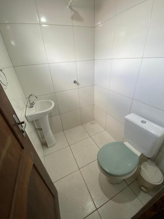 Koupelna v ubytování Lazer Hostel