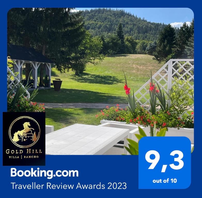 Certifikát, ocenenie alebo iný dokument vystavený v ubytovaní Gold Hill
