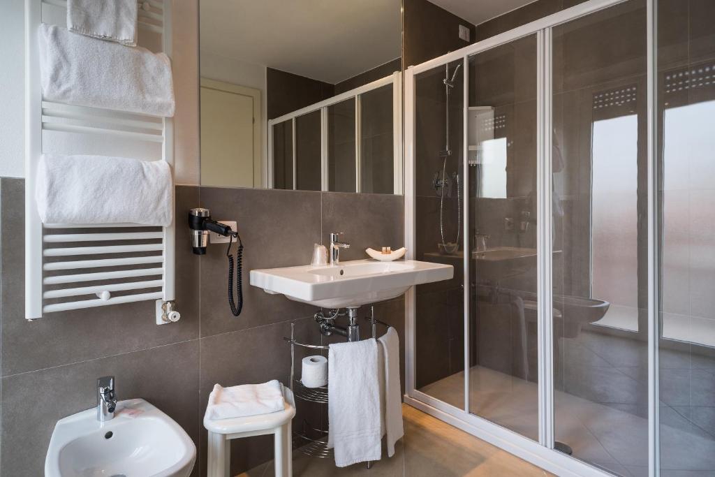Koupelna v ubytování Guesthouse Verona