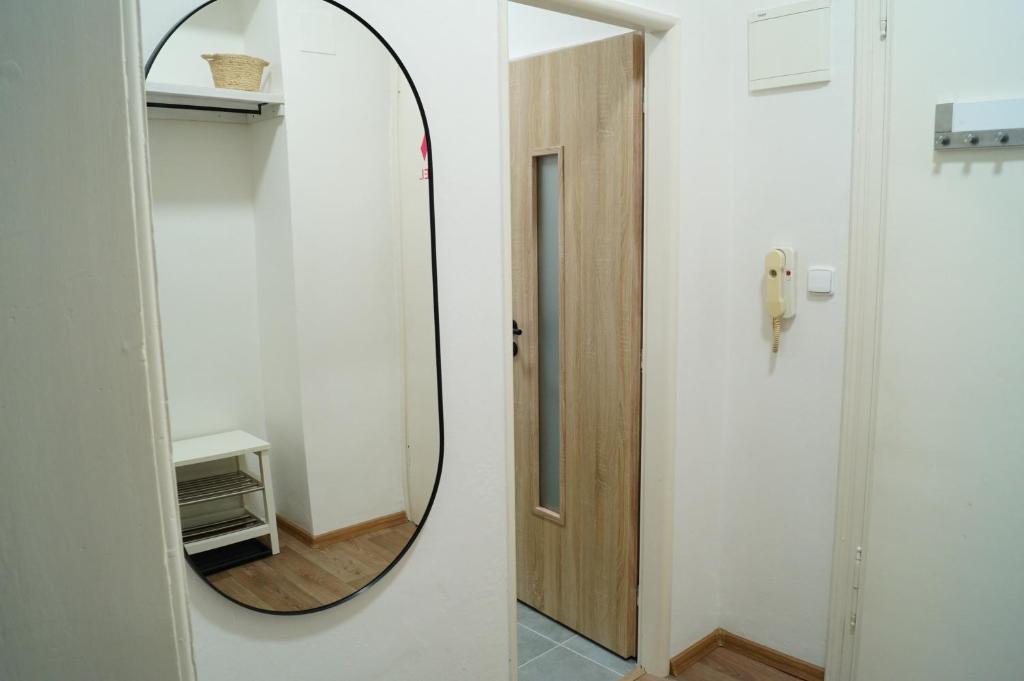 Koupelna v ubytování Apartmány Mary