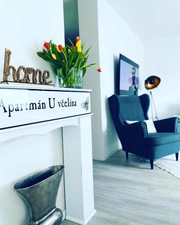 Posezení v ubytování Apartmán U včelína