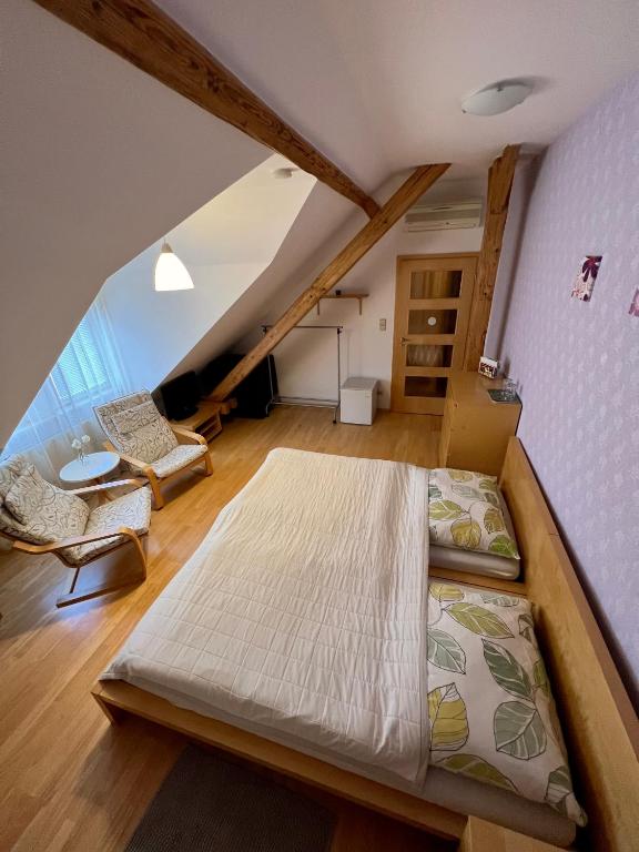 Postel nebo postele na pokoji v ubytování Penzion Viktoria