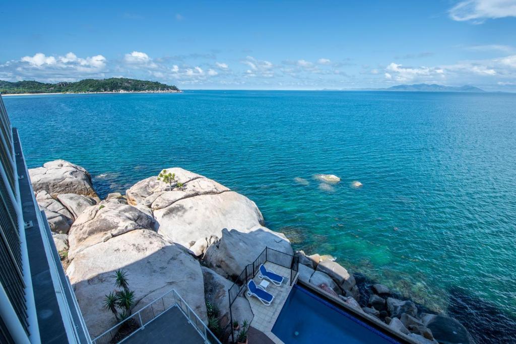 a view of a large body of water at 1 Bright Point Apartment 5404 in Nelly Bay