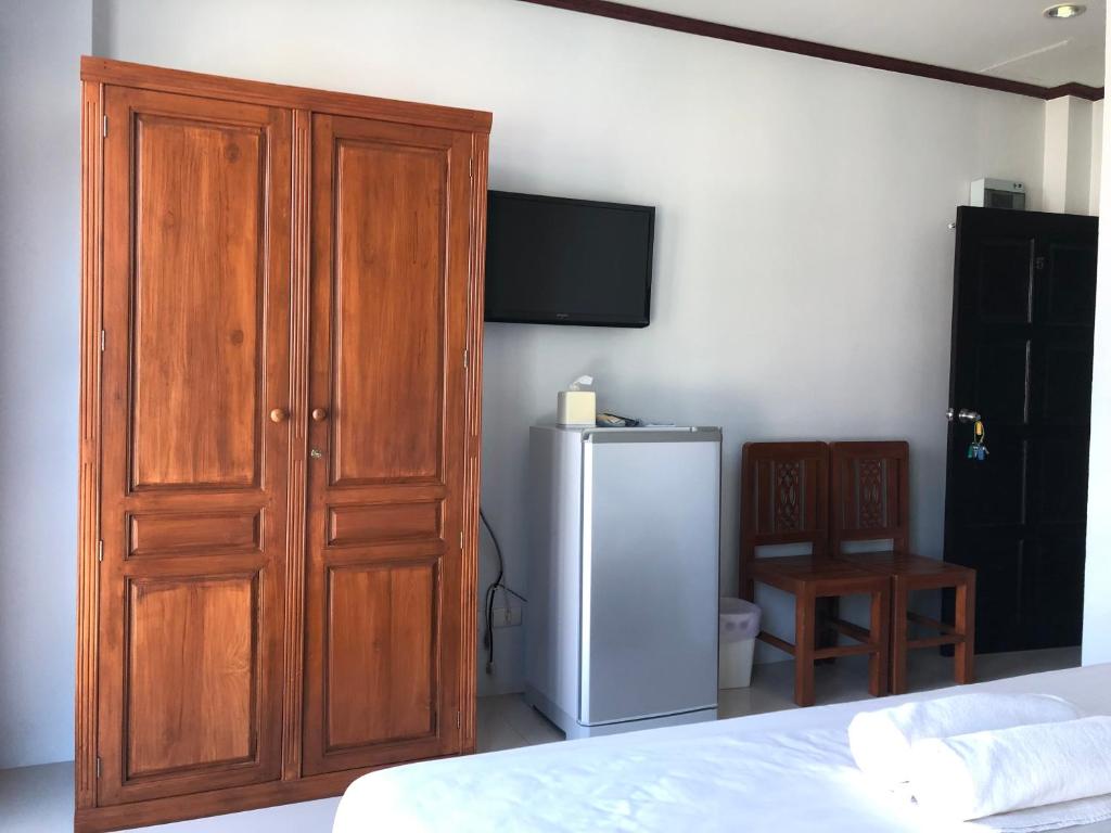 TV a/nebo společenská místnost v ubytování Hotel premier