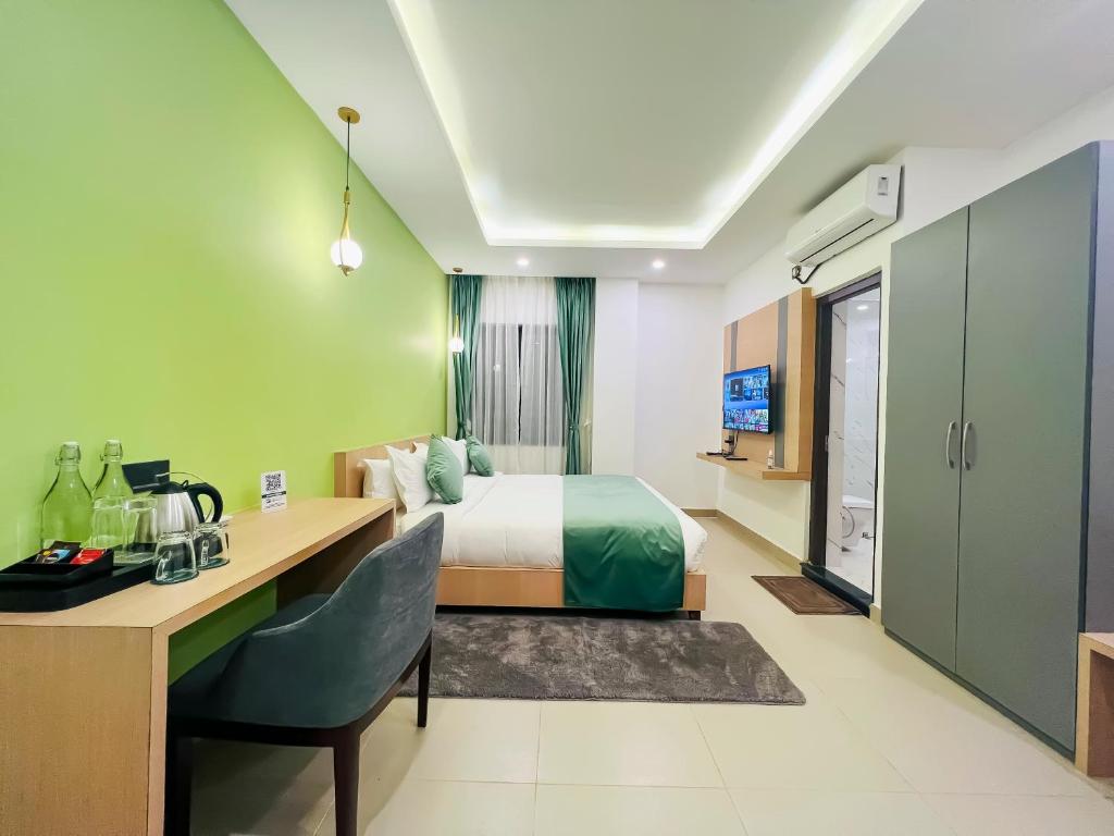 TV a/nebo společenská místnost v ubytování Hotel Aikawa