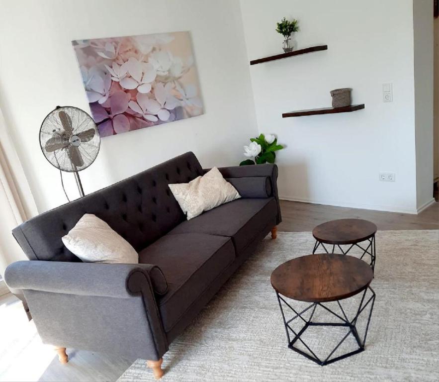 Posezení v ubytování Parkside Appartement
