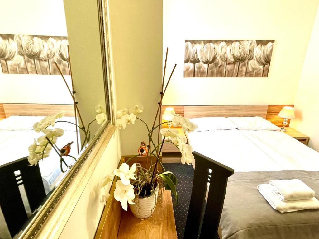 Posteľ alebo postele v izbe v ubytovaní Hotel Seven 7
