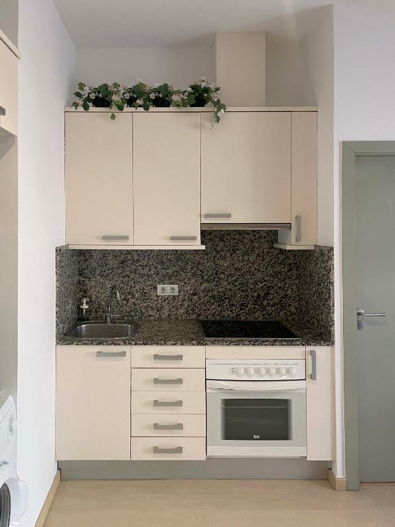 Kuchyň nebo kuchyňský kout v ubytování SF Apartamento céntrico con terraza