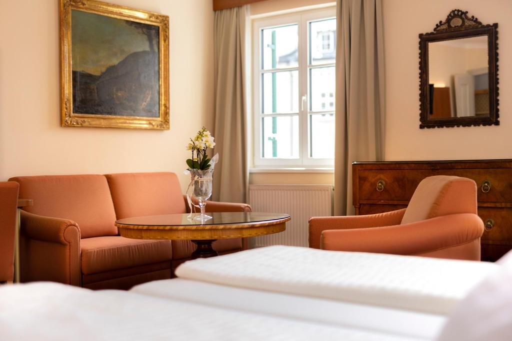 Posedenie v ubytovaní Vergeiner's Hotel Traube