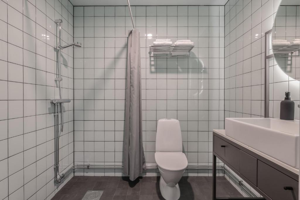 Koupelna v ubytování HomeX Hotel for Gamers