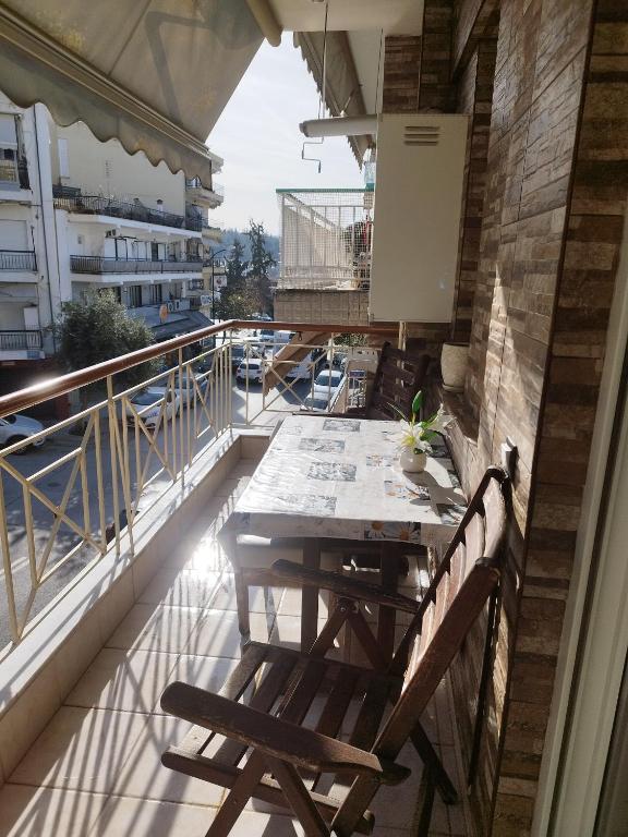 Balkon lub taras w obiekcie Rania's house