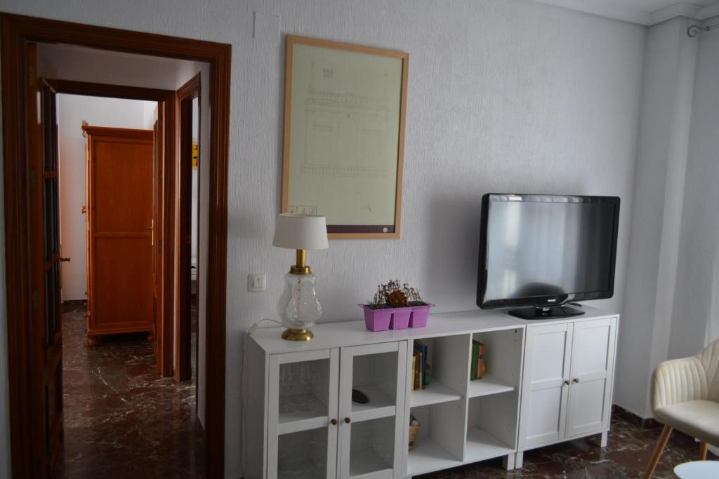 TV a/nebo společenská místnost v ubytování El descanso del Bailío By Guimar