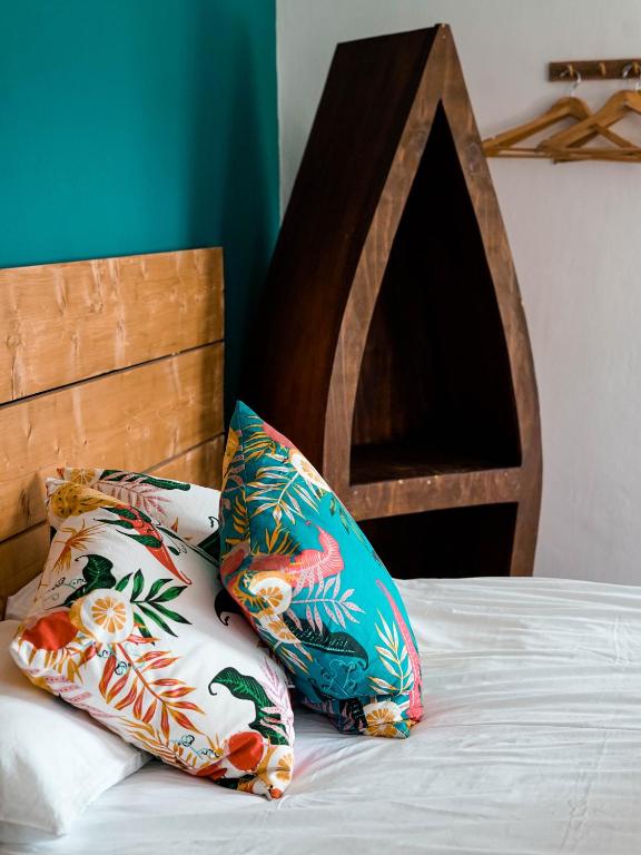 Voodi või voodid majutusasutuse Pure Magic Lodge toas
